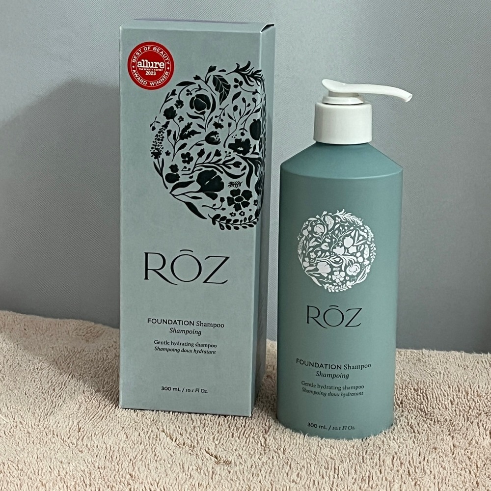 ROZ‎ Foundation Shampoo Unisex 10.1oz Green Pump Allure Winner 2023 Clean Luxury